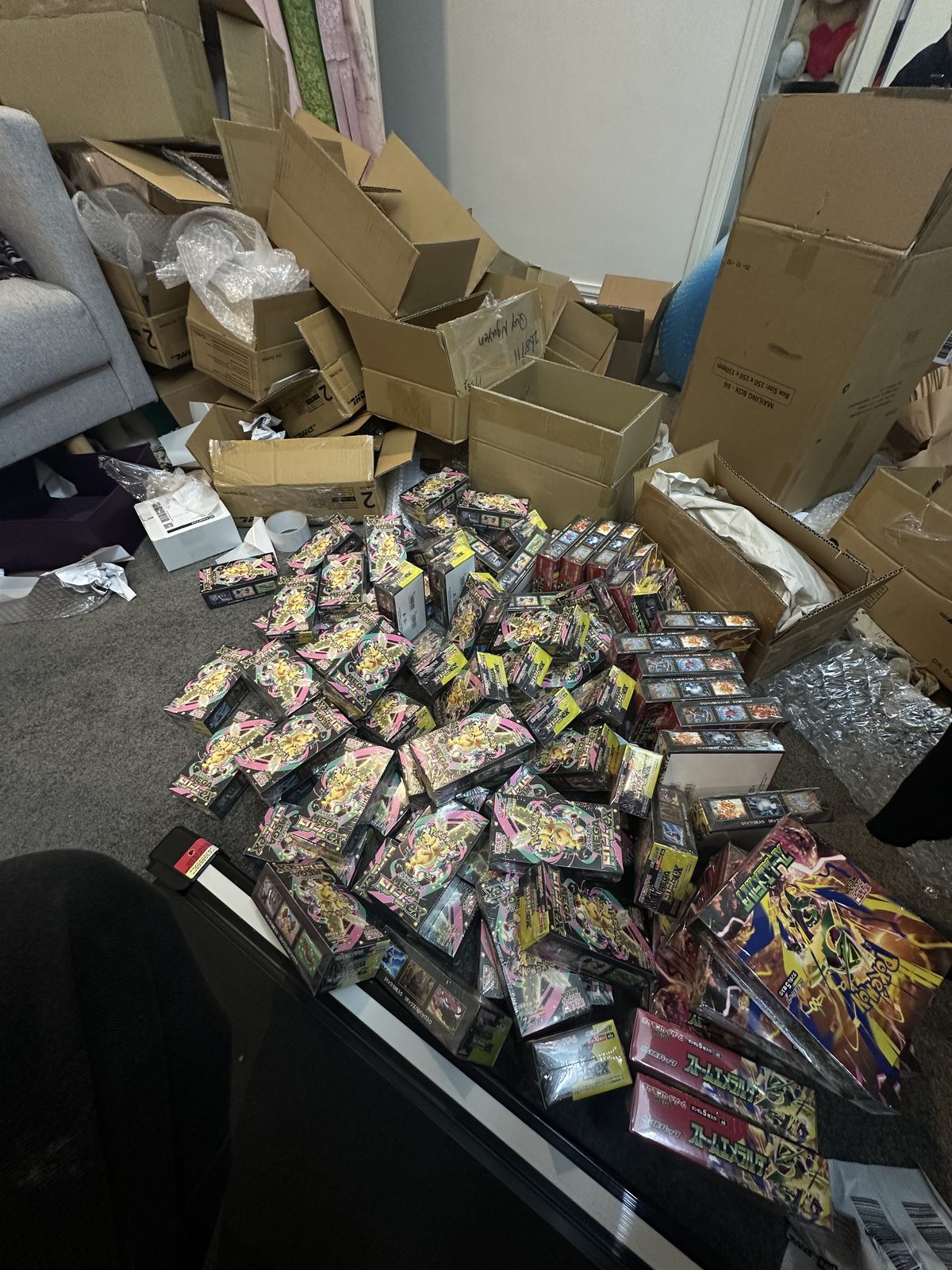 A large wholesale order of Mega Dream ex boxes